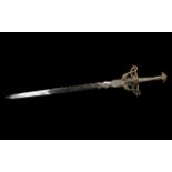 Large Medieval Style Sword, Good Quality and Design, Handle with Good Detail Showing Snakes,