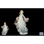 Lladro - Nice Quality Porcelain Figure ' Spring Splendor ' Model No 5898, Issued 1992.