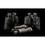 Three Binoculars In Cases ' Kura-Japan ' Mikona-Japan & Swallow 10 x 50.