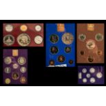 Coin Interest Collection of coin sets to include coinage of Britain 1970 74, 77 USA 1976 proof set