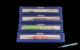 Collection of Swarovski Pens - All In As New Condition and Various Colours ( 5 ) In Total.