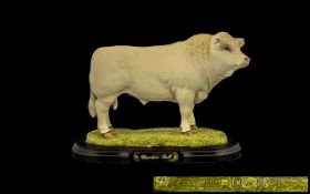 Best Breed by Naturecraft Ltd Edition Large and Superior Quality Hand Painted Bull Figure,