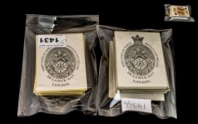2 Victorian Full Packs of Playing Cards, By DE. LA.