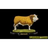 Best Breed by Naturecraft Ltd Edition Large and Superior Quality Hand Painted Bull Figure,