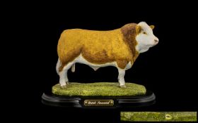 Best Breed by Naturecraft Ltd Edition Large and Superior Quality Hand Painted Bull Figure,