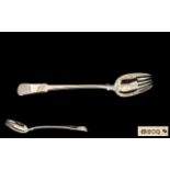 George III Silver Salad Server Plain Fiddle Pattern,