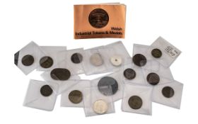 A Small Mixed Lot of Tokens to include a CO OP ration token, a meat token,