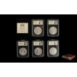 The Complete Morgan Dollar Mintmark Collection To Include 1890 Carson City Mint, 1921 San Francisco,