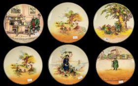 Royal Doulton Large Series Ware Chargers, Measuring 13 Inches In Diameter. ( 6 ) In Total.