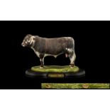 Best Breed by Naturecraft Ltd Edition Large and Superior Quality Hand Painted Bull Figure,