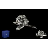 Swarovski - Crystal ' Rose ' Blossom. Code / Num 890289. With Box / Certificate and Booklet.