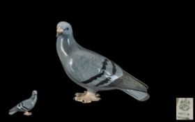 Bing And Grondahl Denmark Model 1911, Porcelain Figure Of A Pigeon, Full Marks To Base. Length 7.