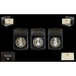 The Royal Mint The Royal House Of Windsor Silver Coin Set, Three 2017 .