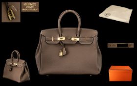 Hermes - Paris Birkin Soft Leather Bag with Lock and Key Clasp,