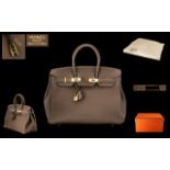 Hermes - Paris Birkin Soft Leather Bag with Lock and Key Clasp,