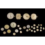 Collection Of 26 Watch Movements Makes To Include 4 x Omega, Marvin, Bulova, Garrard, Rotary,