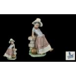 Lladro Fine Quality Figurine ' A Steppin Time ' Model Num 5158. Designer Jose Roig.