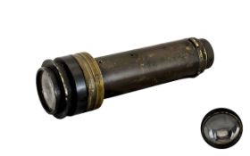 Brass Military Telescopic Sight, Screw In Barrel with Two Lenses.