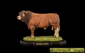 Best Breed by Naturecraft Ltd Edition Large and Superior Quality Hand Painted Bull Figure,