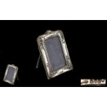 Edwardian Silver Photo Frame, Velvet Frame, Velvet Backers, Fully Marked for Silver.