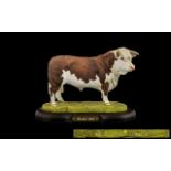 Best Breed by Naturecraft Ltd Edition Large and Superior Quality Hand Painted Bull Figure,