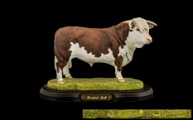 Best Breed by Naturecraft Ltd Edition Large and Superior Quality Hand Painted Bull Figure,