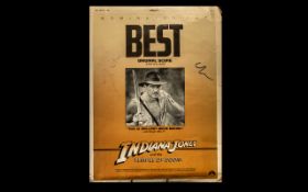 Indiana Jones Stunning Original Variety Advert Signed By George Lucas &amp;