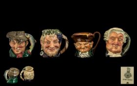 Royal Doulton Collection of Early Hand Painted Small Character Jugs.