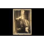 Original Studio Promotion Ink Signed Sepia Photograph of a Broadway Stage Actor dressed in a German