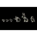 Collection of Swarovski Items. Comprises 1/ Baby Elephant 4 cm High.