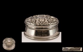 Silver Trinket/Jewellery Box fully hallmarked for Birmingham,