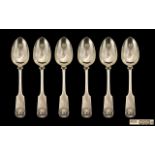 Set of Six William IV Scottish Table Spoons.