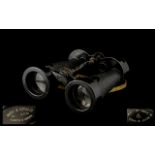 Military Pair of Binoculars, with War Dept. stamp, Barr and Stroud. 7X. C.F.41.No.1900A. Serial No.