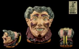 Royal Doulton Hand Painted - Unique Sample Character Jug ' The Clown ' Without Hat,