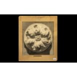 Neo-Classical Exhibition Drawing of a Carved Marble Floral Boss,