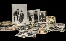 Laurel and Hardy - Large Collection of Black and White Photographs, Various Sizes. Wonderful