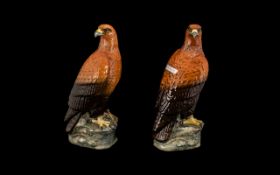 Pair of Beswick 'Golden Eagle' Whisky Flasks, Beneagles Scotch Whisky Ltd.