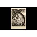 Motor Bike Photograph, titled 'Front Wheel Advanced Competition,