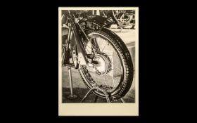 Motor Bike Photograph, titled 'Front Wheel Advanced Competition,