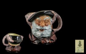 Royal Doulton Hand Painted Trial Character Jug In Rare Colour way ' John Falstaff ' Not Issued to