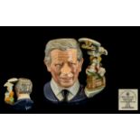 Royal Doulton Hand Painted Character Jug ' Prince Charles ' D7283. Character Jug of The Year 2008.