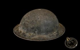 2nd World War Helmet. F.A.P To Front. In Original Condition. Please See Image.