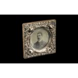 Edwardian Silver Photo Frame fully hallmarked silver photo frame, a/f condition.