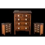 Antique Mahogany Miniature Chest of Drawers,