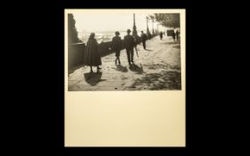 West Ham Camera Club Central Association Photograph, titled 'Strollers' (the Embankment,