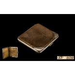 Gentleman's Leather & Silver Wallet Gentleman's wallet dated for Birmingham 1906,