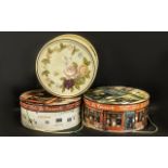 3 Reproduction Victorian Style Hat Boxes, 38 Inches Diameters. A/F.