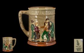 Royal Doulton - Iconic Hand Painted ' Dickens ' Tankard - Dickensian Scenes 1/ ' Oliver Twist '