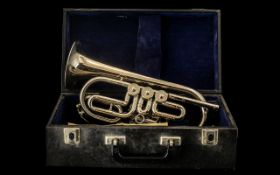 Vintage Russian Cornet engraved to front 'St Petersburg, Russia' Model No. G02.