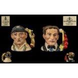 Royal Doulton Pair of Hand Painted Ltd Edition Small Size Character Jugs.